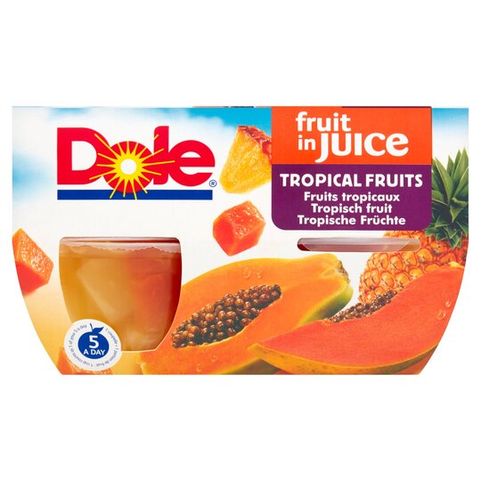 Dole tropische Frucht in Saft 4 x 113 g