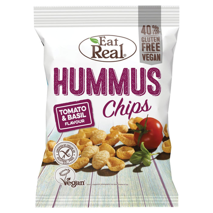 Eat Real Hummus Tomato & Basil Flavoured Chips 135g