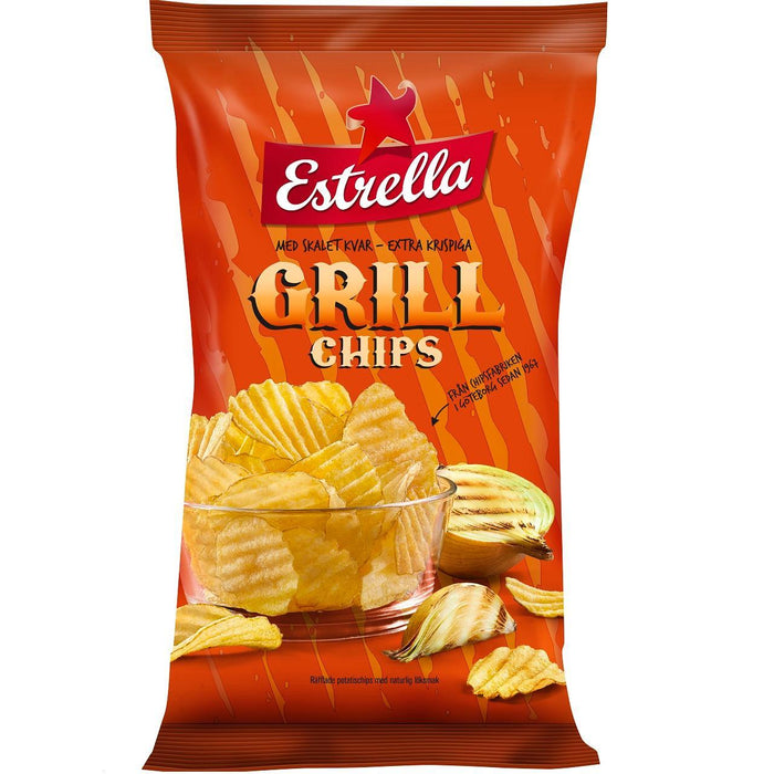 Estrella grillé Crisps 175G