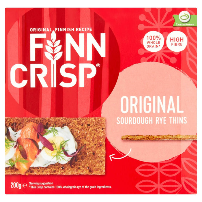 Finn Crisp Harvest Slims Rye Crispbread 200g