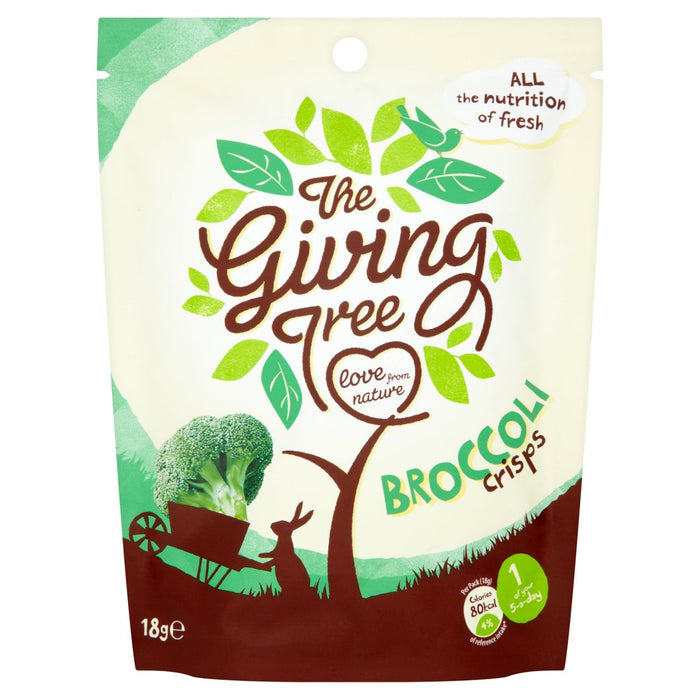 The Giving Tree Vacuum Fried Broccoli Crisps 18g