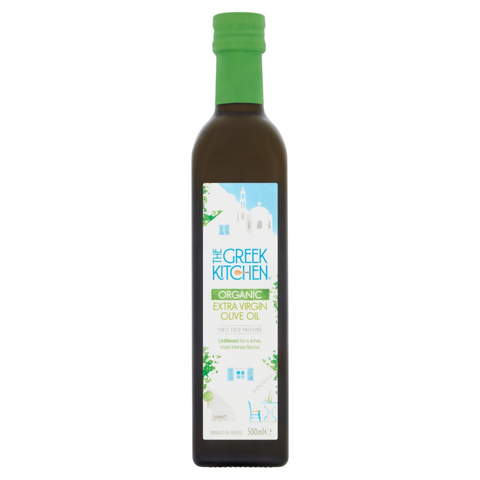 La cocina griega orgánica sin filtro de aceite de oliva virgen sin filtrar 500 ml