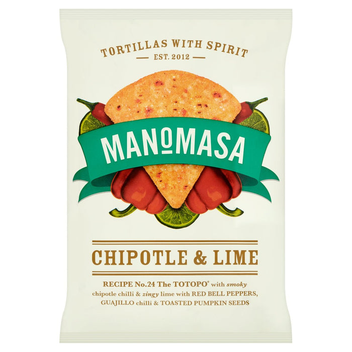 Manomasa Chipotle & Lime Tortilla Chips 160G