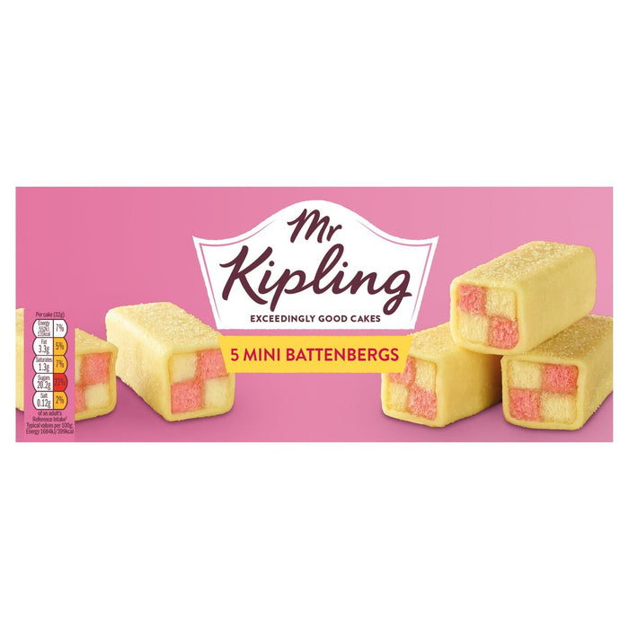 Mr Kipling Small Battenberg Cakes 5 per pack