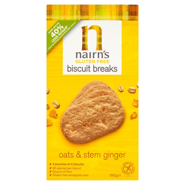 Nairn's Gluten Free Stem Ginger Biscuit Break 160g