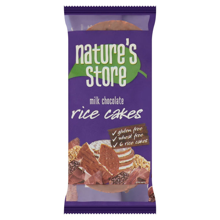 Tienda de la naturaleza Tortas de arroz de chocolate con leche sin gluten 100G