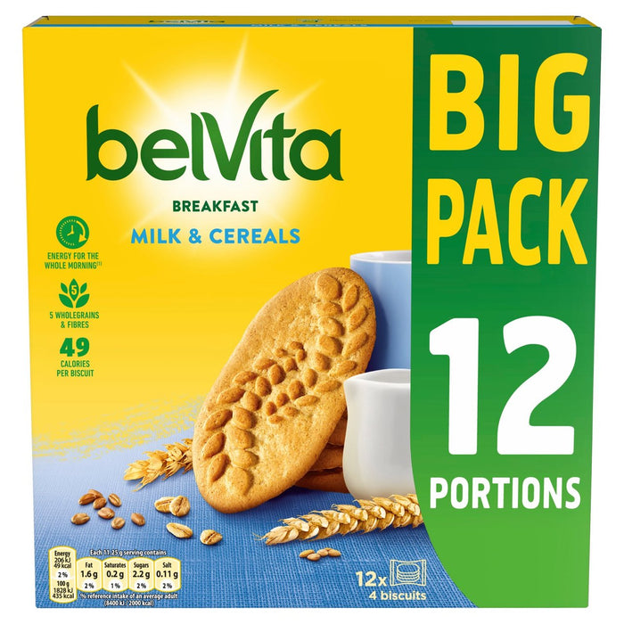 Belvita Milk & Cereal Big Pack 12 par paquet