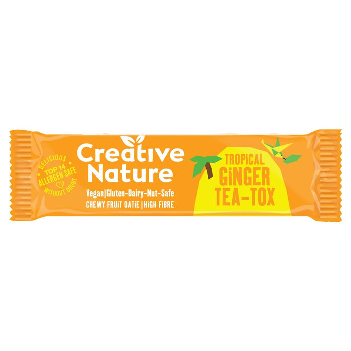 Naturaleza creativa Ginger Teatox Superfood Flapjack 38G