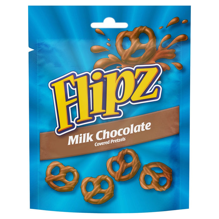 Flipz Milk Chocolate Covered Pretzels Pouch 100g