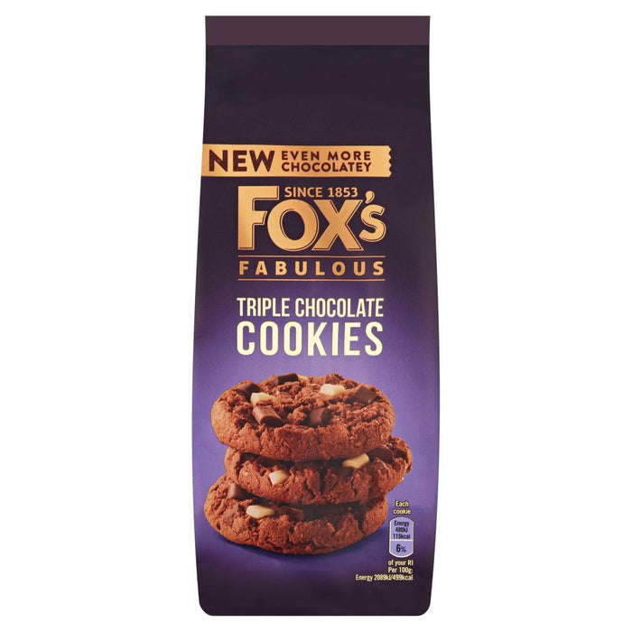 Triple Choc Chunkie Cookie 180G de Fox