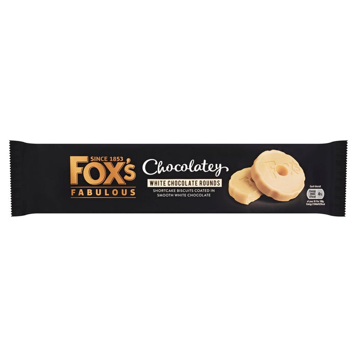 Rondas de chocolate blanco de Fox 130G