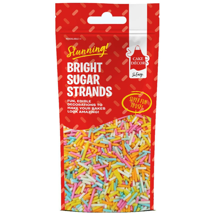 Cake Decor Stunning Bright Strand Sprinkles 50g