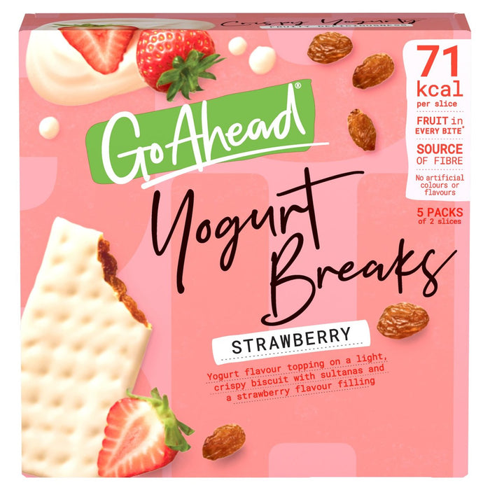 Go Ahead Strawberry Fruit Yogurt Breaks Snack Bars 4 per pack