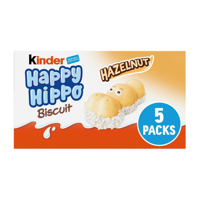 Kinder 5 glückliche Nilpferdmilch & Haselnusskekse 103,5 g