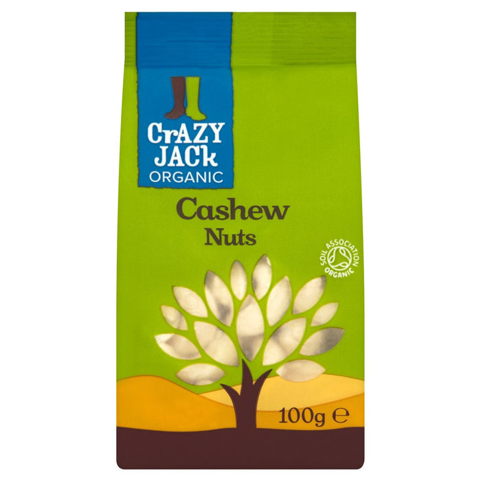 Crazy Jack Organic Cashew Nuts 100G