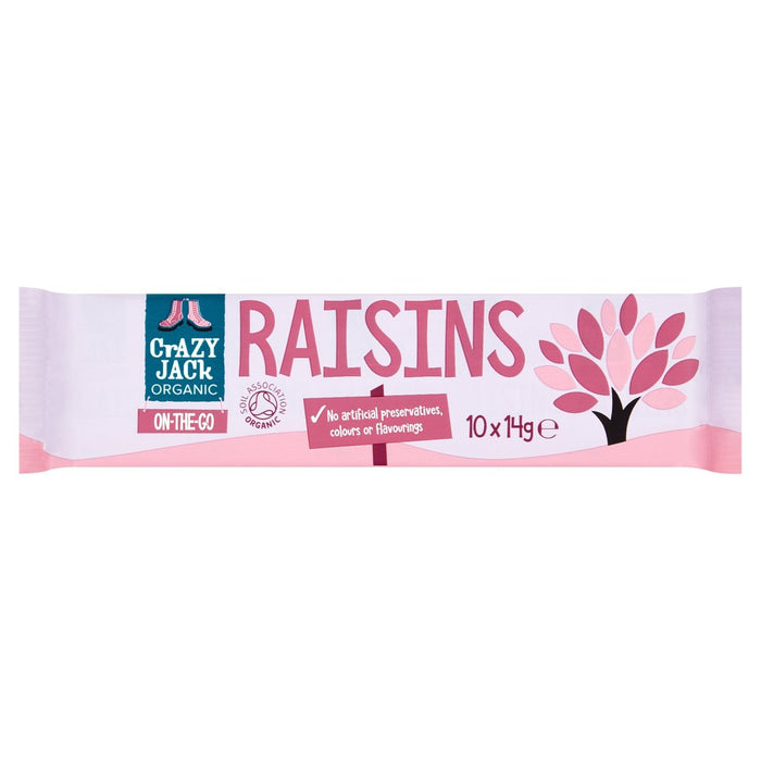 Lrazy Jack Orgánico Mini Snack Raisins 10 x 14g