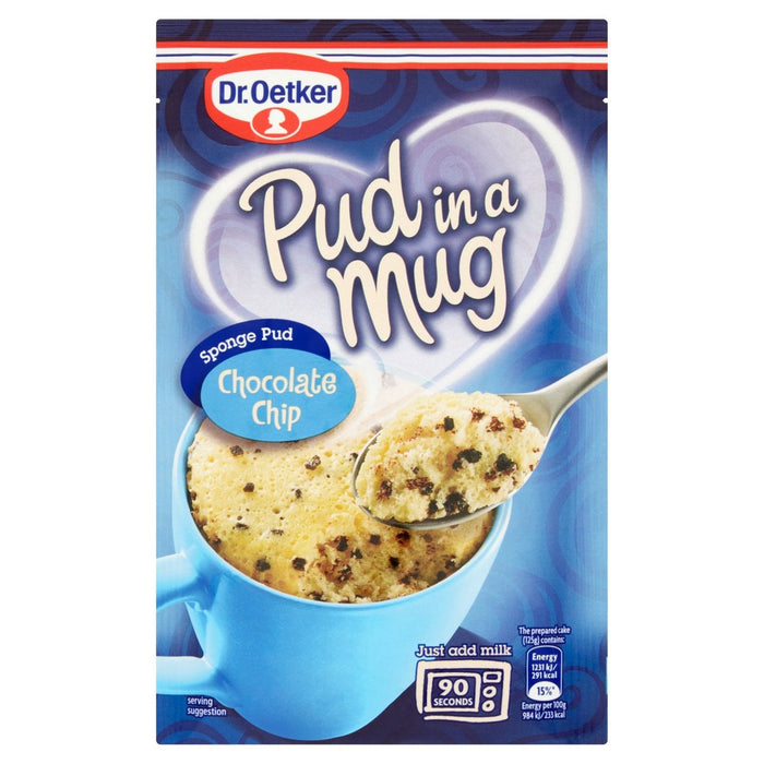 Dr. Oetker Chocolate Chip Pud en una taza 70G