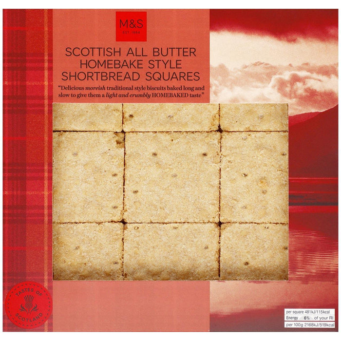 M&S Scottish All Butter Shortbread Squares 200g