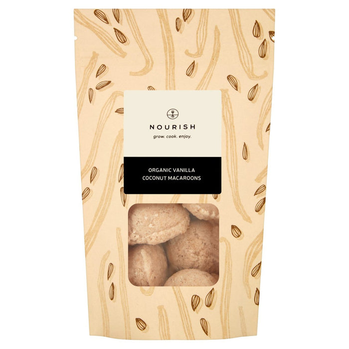 Nourrisser les macarons de noix de coco à vanille biologique 110g