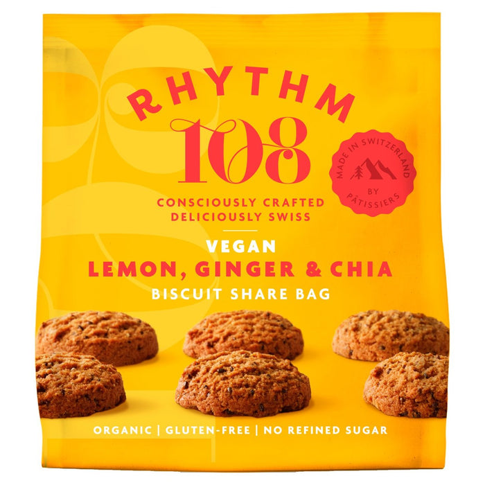 Rhythm108 Ooh La La Tea Biscuits Lemon & Ginger Buscuit 135g