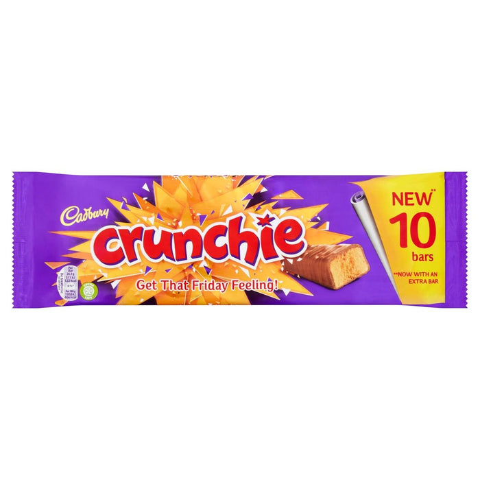 Cadbury Crunchie Chocolate Bar Multipack 10 x 26g