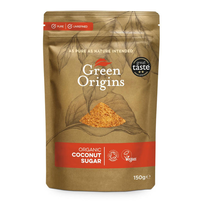 Origines vertes sucre de noix de coco biologique 150g