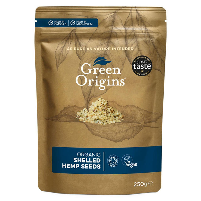 Green Origins Organic Raw Shelled Hemp Seeds 250g