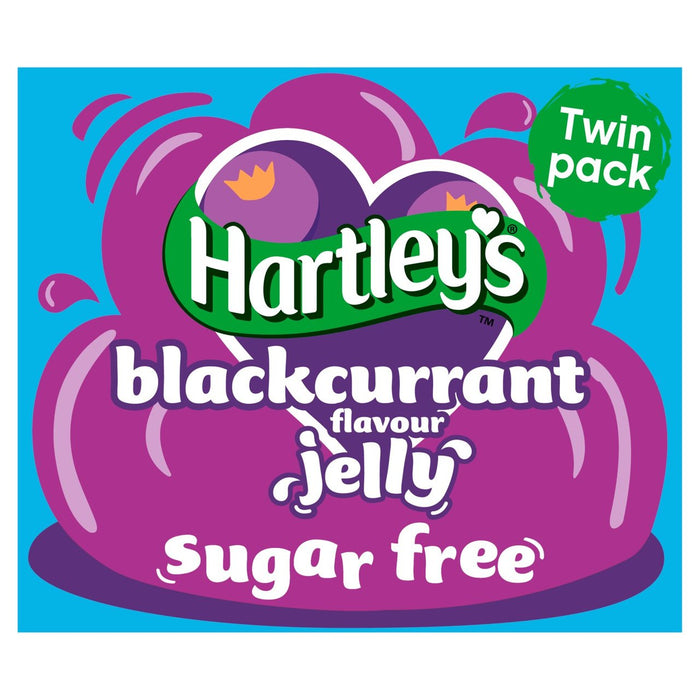 Hartleys zuckerfreies schwarzer Johannisbeerer Jelly Crystals 23g