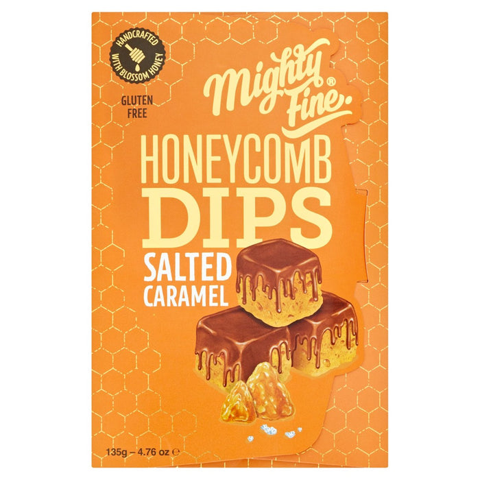 Mighty Fine Salted Caramel en nid d'abeille plonge 135g