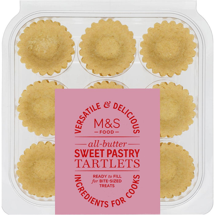 M & S Mini All Butter Sweet Pastry Törtchen 18 pro Pack