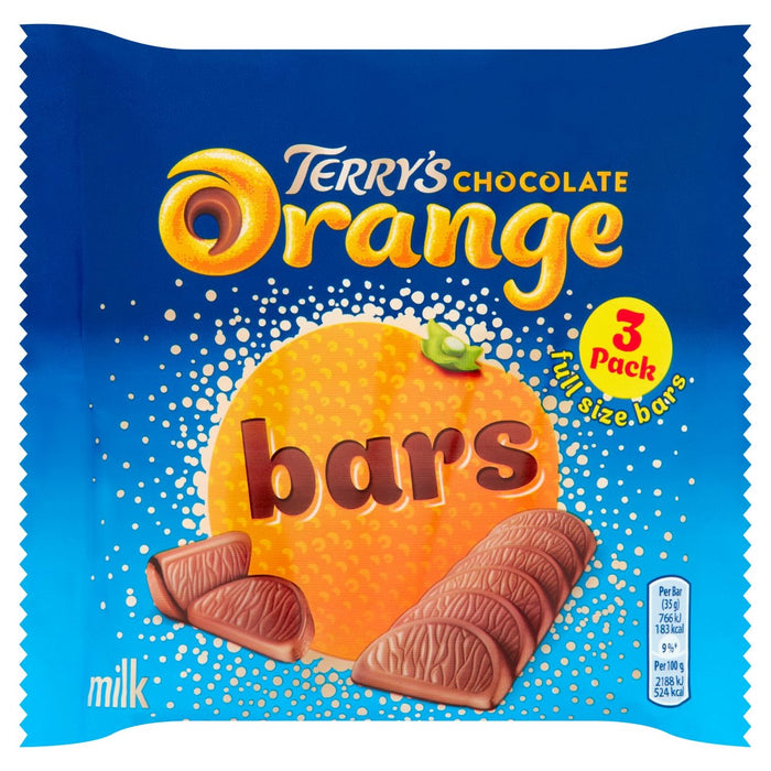 Terrys Schokoladenorange Riegel 3 x 35 g