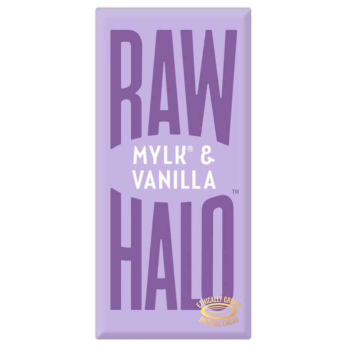 Halo de halo crudo vegano mylk & vainilla chocolate bar 70g