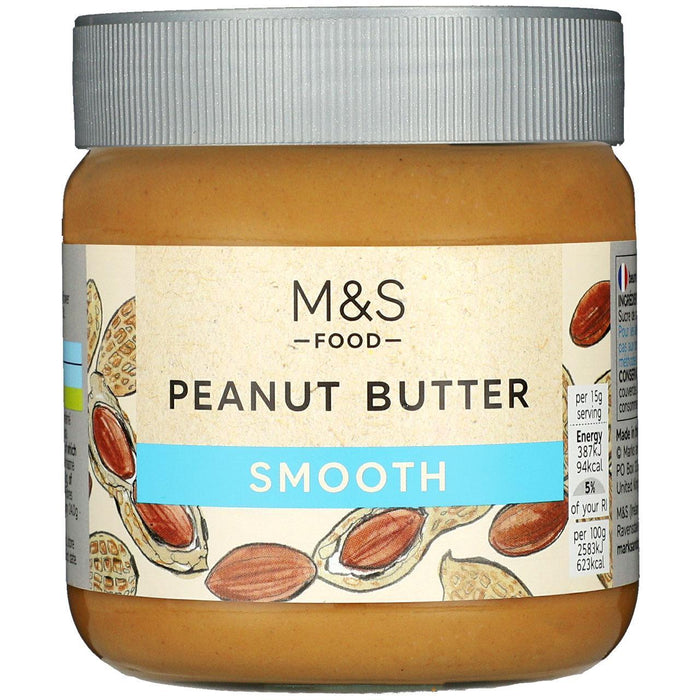 M & S glatte Erdnussbutter 340g