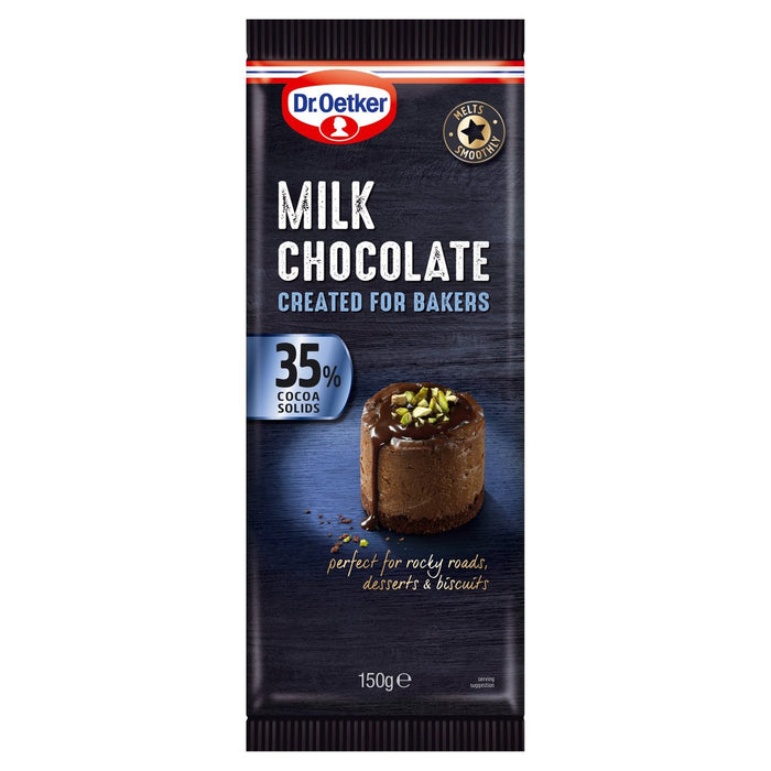 Dr. Oetker Milk 35% Chocolate Bar 150G