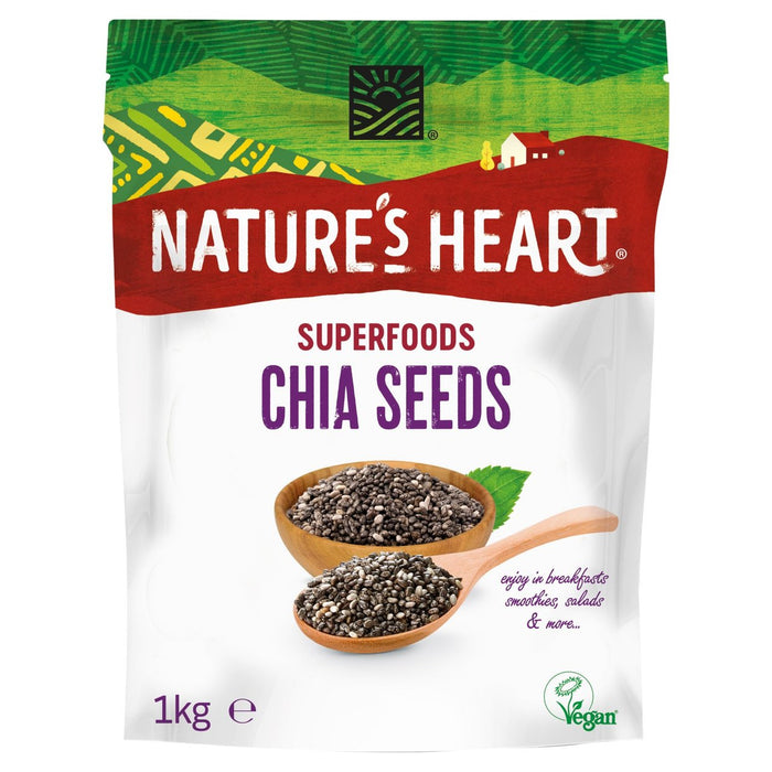 Semillas de chía del corazón de la naturaleza 1 kg