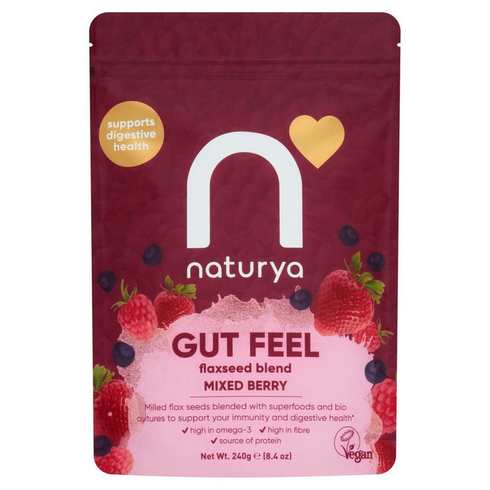 Naturya Gut Feel مزيج بذور الكتان بالتوت المختلط 240 جرام