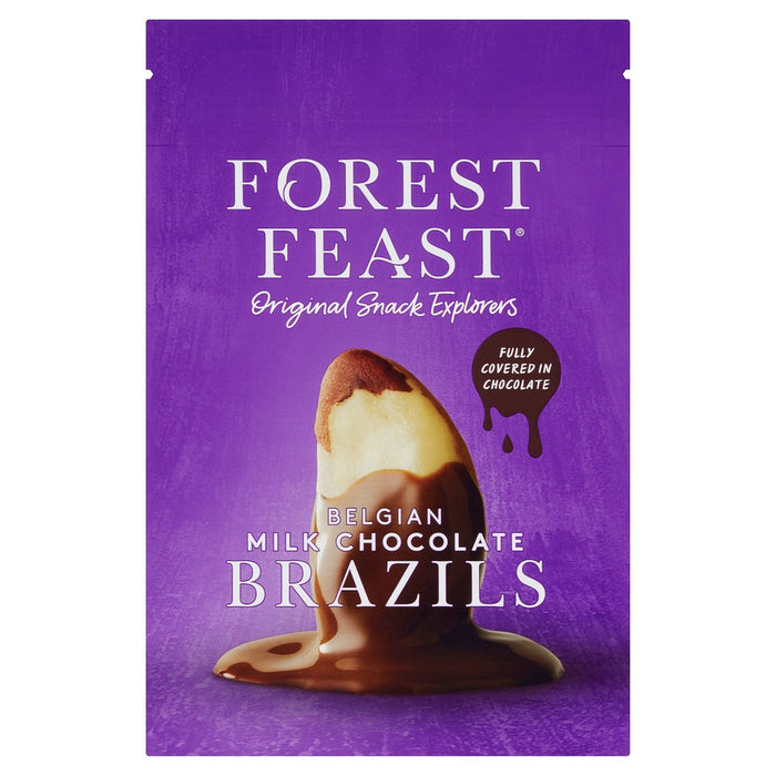 Forest Feast Belgian Milk Chocolate Brazils 120g