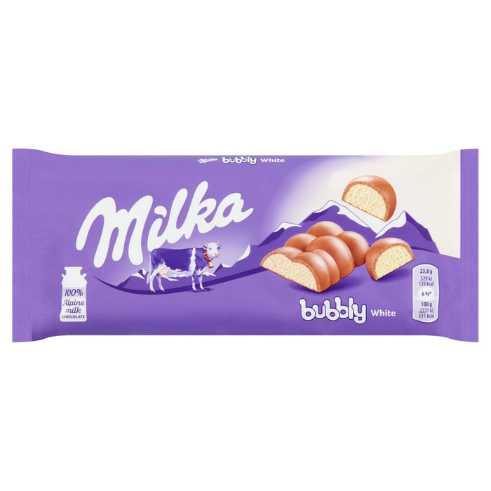 Milka Bubbly White Chocolate Bar 95g