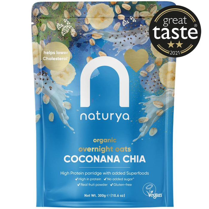 Naturya Bio über Nacht Frühstück Hafer Coconana Chia 300g