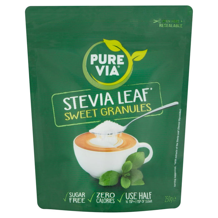 Pure Via Stevia Leaf Zero Calories Sweetener 250g