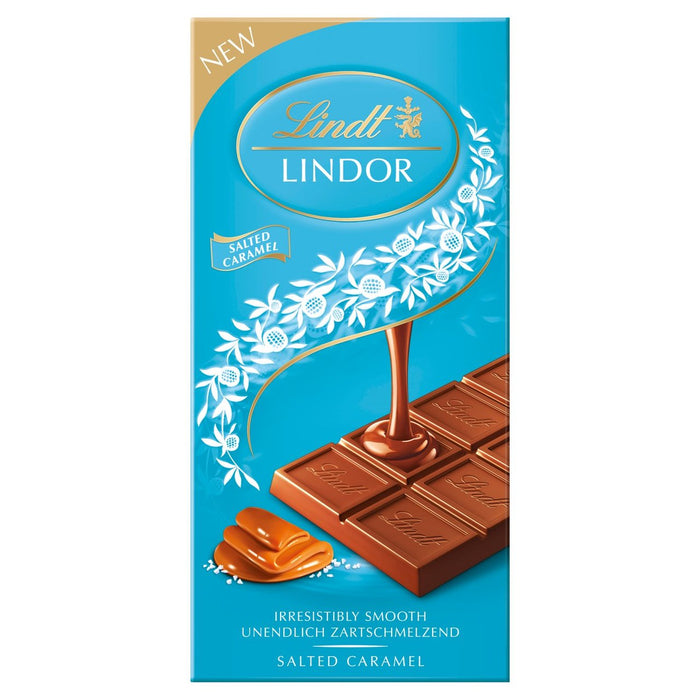 Lindt Lindor Milch gesalzene Karamellschokoladenbar 100g