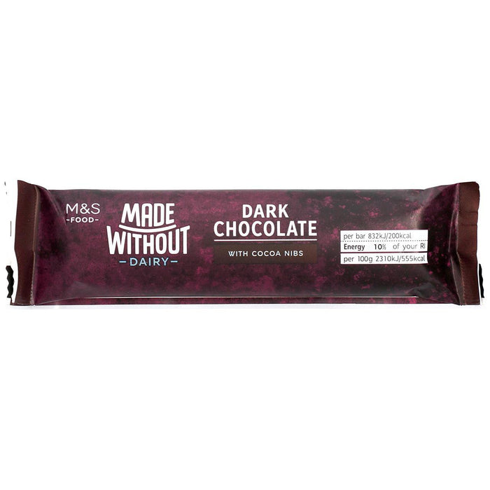 M&S hecho sin chocolate negro con puntas de chocolate 36g