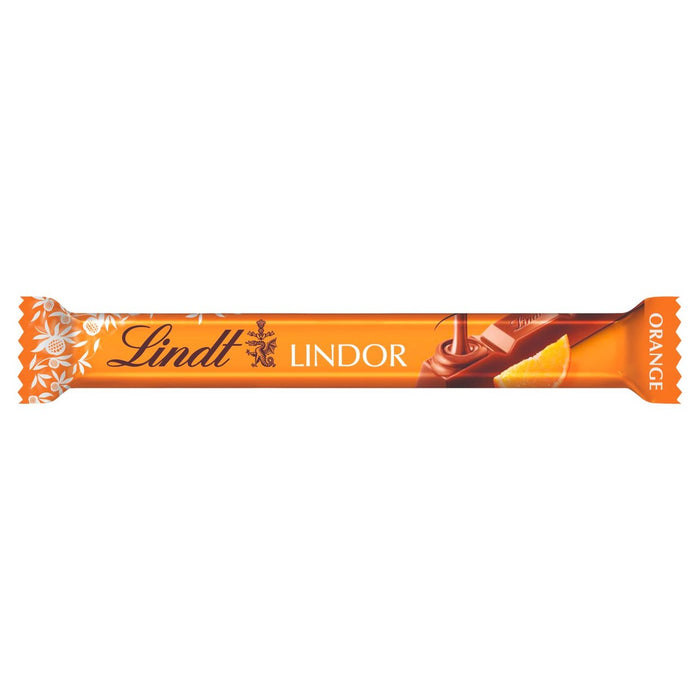 Lindt Lindor Milk Orange Chocolate Bar 38G