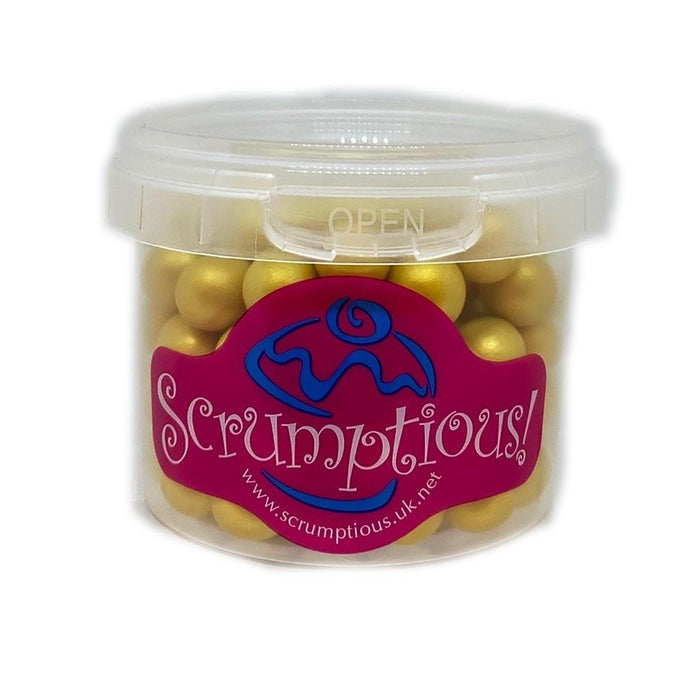 Scrumptious Sprinkles Large Chocoballs Gold 70g