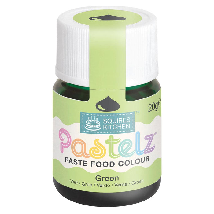 Squires Kitchen Pastelz Paste Food Colour Green 20g