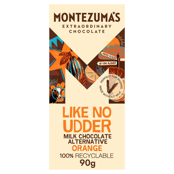 Montezuma's Like No Udder Orange Milk Chocolate Alternative 90g