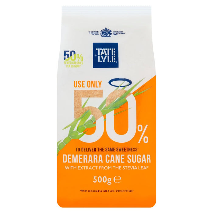 Tate & Lyle Demerara Sugar avec Stevia 500G