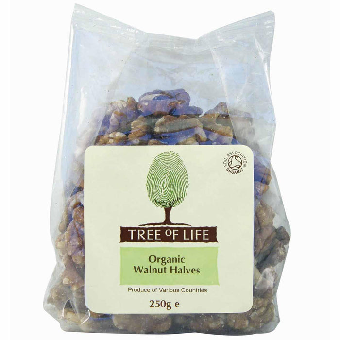 Tree of Life, mitades de nogal orgánica 250 g