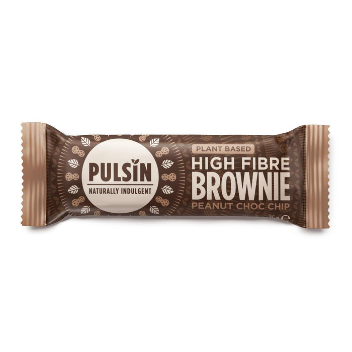 Pulsin Peanut Choc Chip Raw Choc Brownie 35G