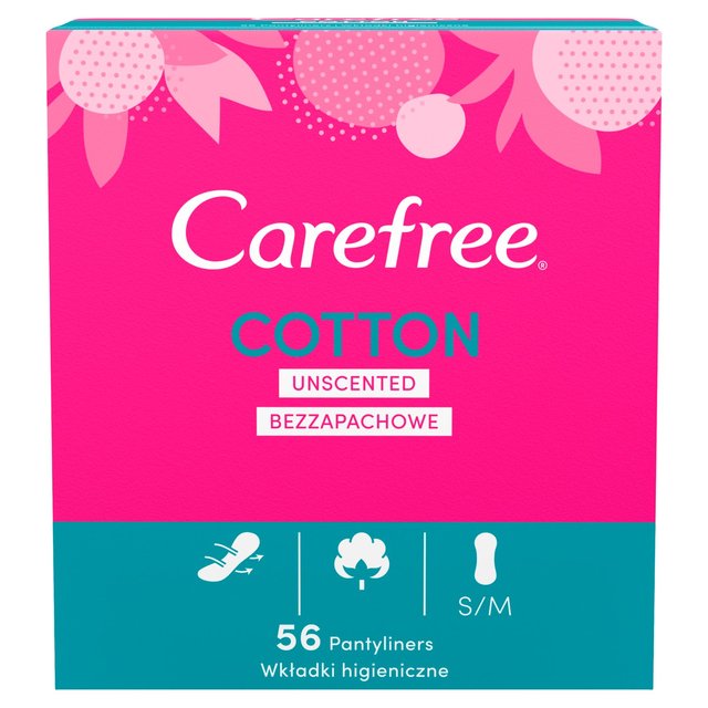 Coton insouciant Pantyliners respirant 56 par paquet